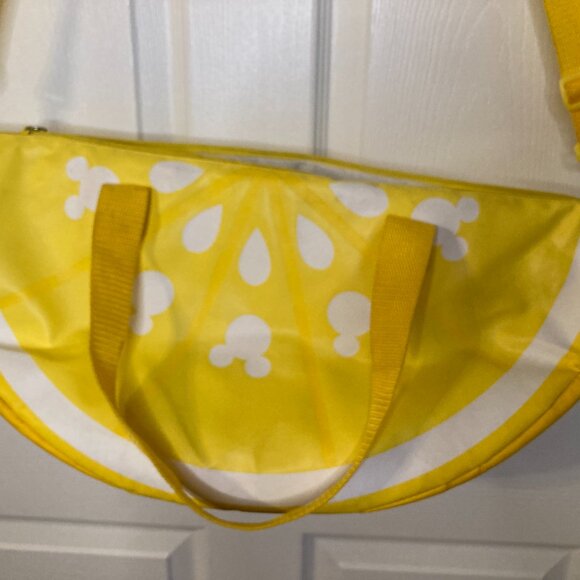 Disney Store Cooler Bag Mickey Mouse Lemon Wedge Large Summer Fun 20" Wide - Picture 2 of 15